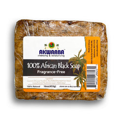 Akwaaba African Black Soap Block