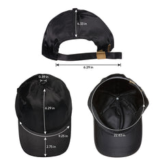 KEYSHIA COLE X All Over Satin Baseball Cap-BLACK