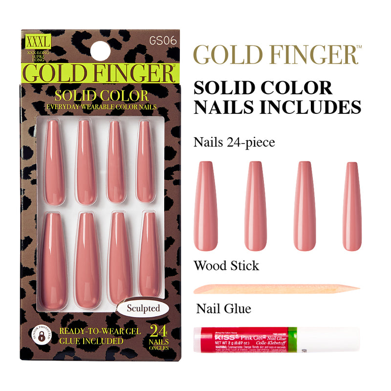 GOLD FINGER Sculpted Nails GS06