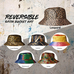 KEYSHIA COLE X Reversible Satin Bucket Hat-PATCHWORK