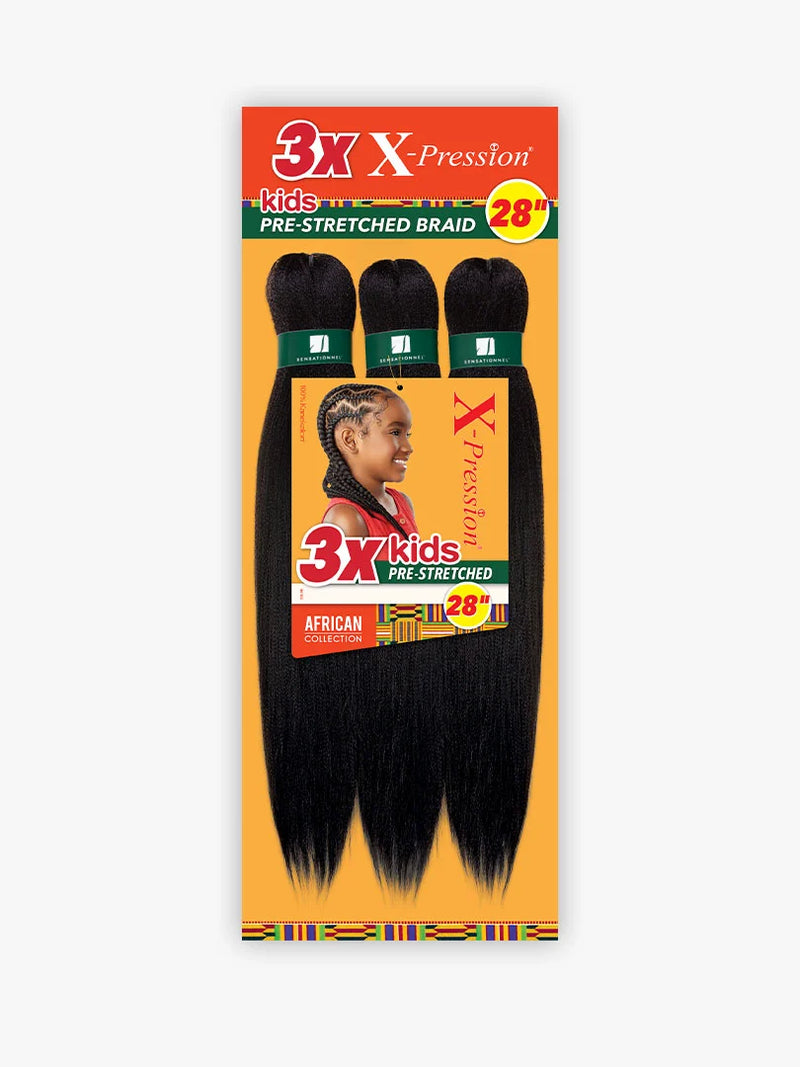 X-pression Kids Braiding Hair 3X  28"