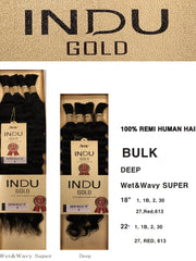 InduGold 100% Human Braiding Hair DEEP BULK 18