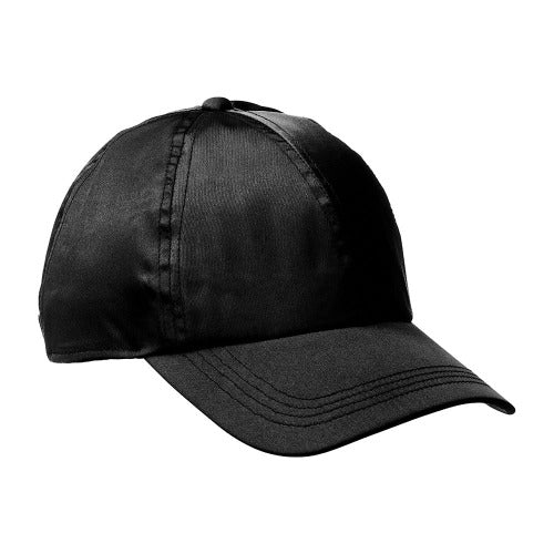 KEYSHIA COLE X All Over Satin Baseball Cap-BLACK