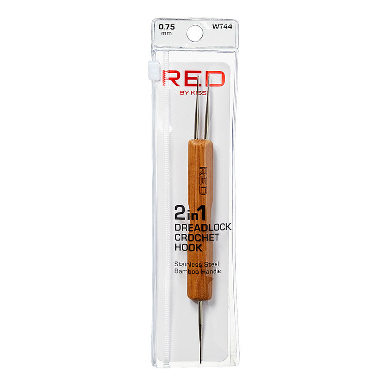 RED Dreadlock Crochet Hook 2 IN 1