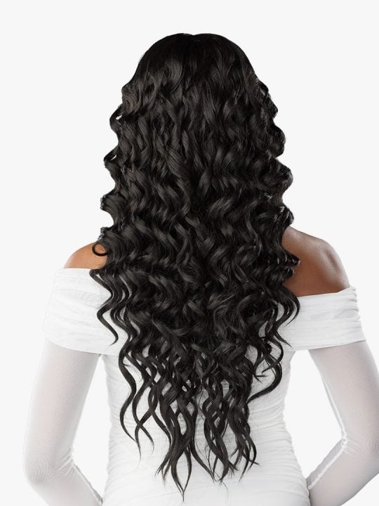 Human Hair Blend Lace Front Wig DEEP TWIST 26" by Sensationnel