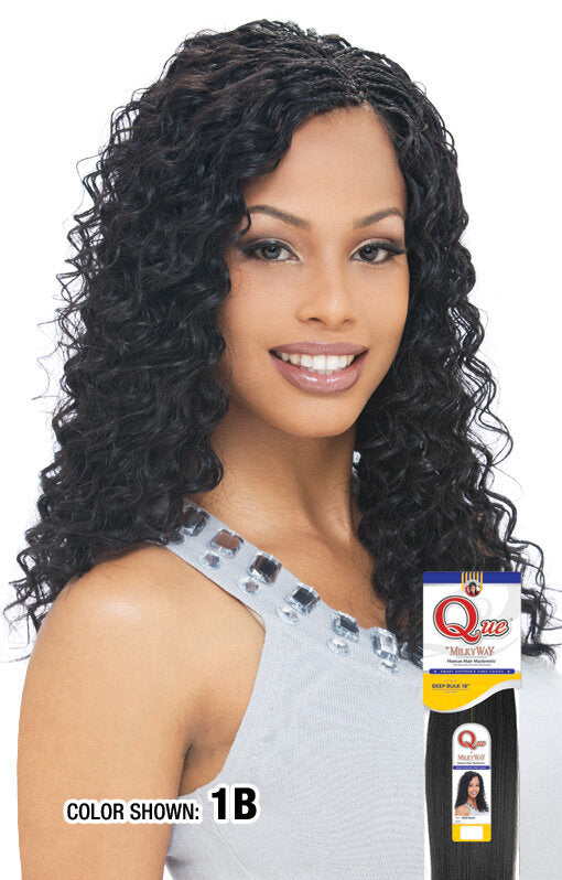 Que Human Hair Mastermix Pre-Stretched Braiding Hair DEEP BULK