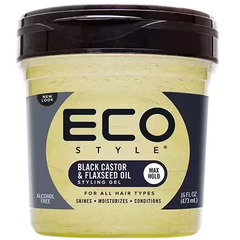 Eco Black Castor and Flaxseed Oil Styling Gel