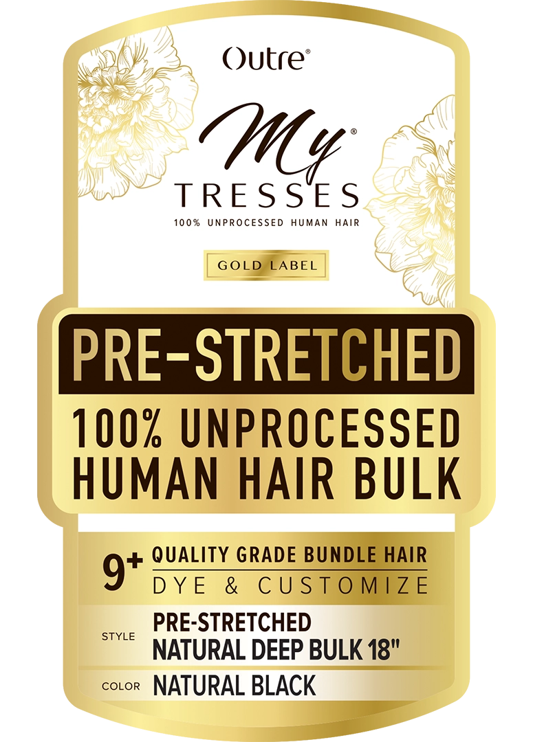 Mystresses 100% Human Pre-Stretched Braiding Hair DEEP BULK 18"