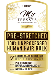 Mystresses 100% Human Pre-Stretched Braiding Hair DEEP BULK 18