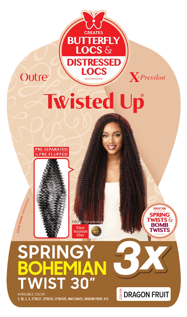 OUTRE-3X SPRINGY BOHEMIAN TWIST 30"