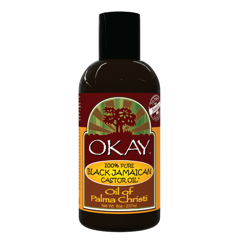 Okay 100% Pure Black Jamaican Castor Oil 8oz