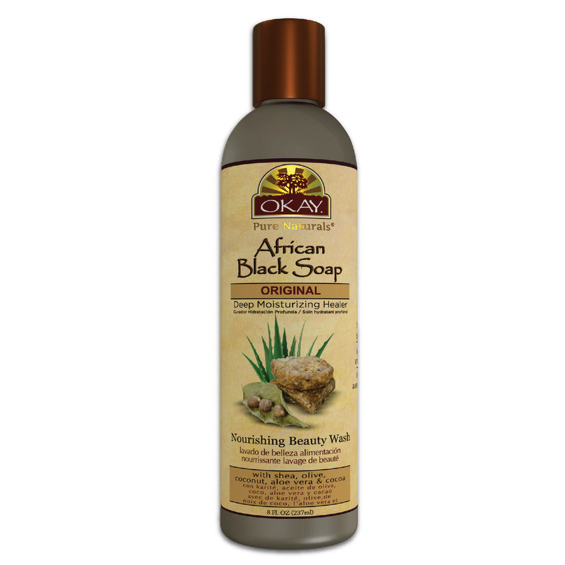 Okay African Black Soap Liquid 8oz