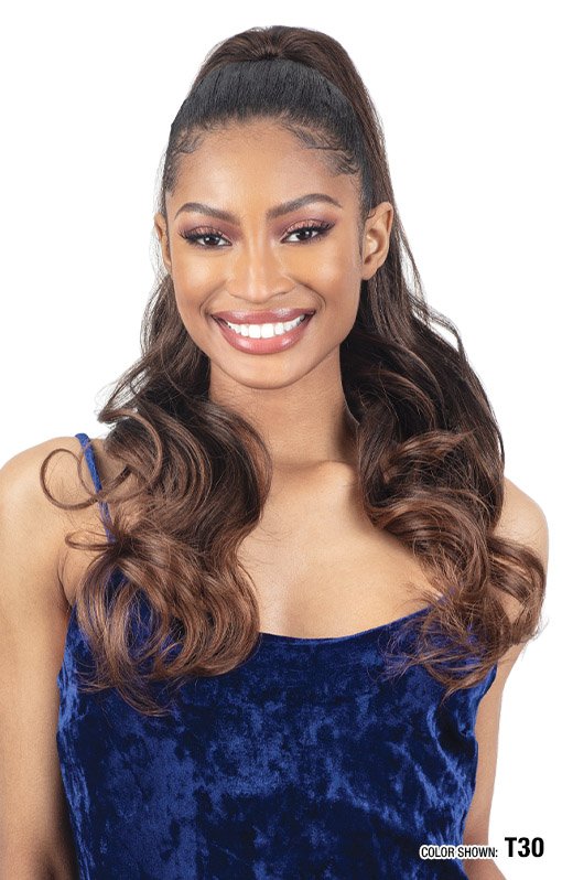 Drawstring Ponytail Elegant Curl 22"