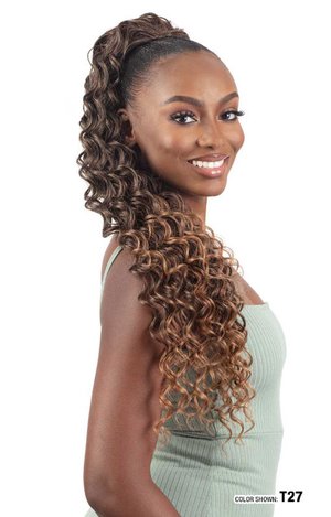 Drawstring Ponytail Ribbon Curl 28" by Shake'N Go