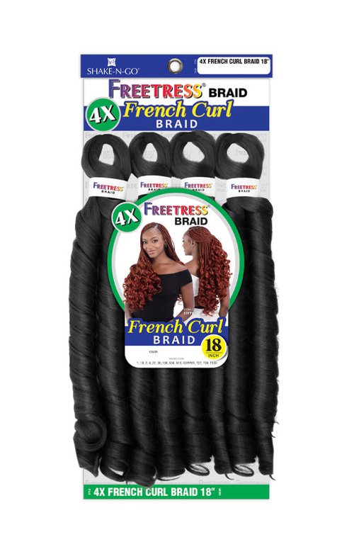 FreeTress 4X French Curl Braid 18"