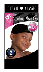 Kids Stocking Wave Cap by Titan /Black/
