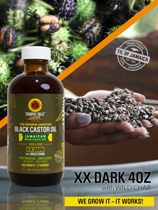 Tropical isle Jamaican Black Castor Oil XX DARK 4oz