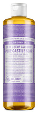 DR. Bronners's Lavender - Pure-Castile Liquid Soap For face, body, hair – food, dishes, laundry, mopping, pets!