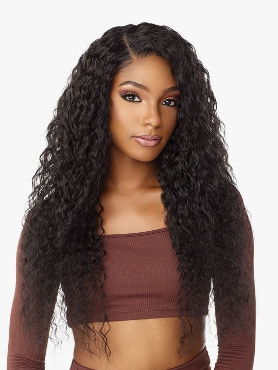 Lace Front Human Hair Blend Wig EZRA 28"