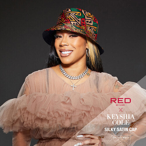 KEYSHIA COLE X Reversible Satin Bucket Hat-AZTEC