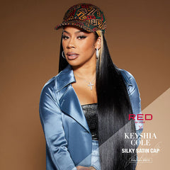 KEYSHIA COLE X All Over Satin Baseball Cap-AZTEC