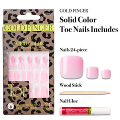 GOLD FINGER Solid Color Toe Nails GCT02