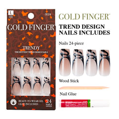 GOLD FINGER Trendy Nails Be Yourself