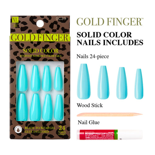 GOLD FINGER Solid Color Nails GC39 (Guesswork)