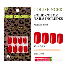 GOLD FINGER Solid Color Nails GC36 (Holding U)