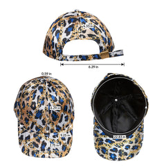 KEYSHIA COLE X All Over Satin Baseball Cap-LUXE LEOPARD