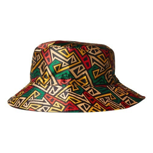 KEYSHIA COLE X Reversible Satin Bucket Hat-AZTEC