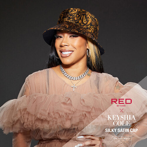 KEYSHIA COLE X Reversible Satin Bucket Hat-LUXE PAISLEY