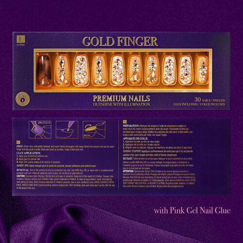 GOLD FINGER Premium Nails GJP02X (Manifest)