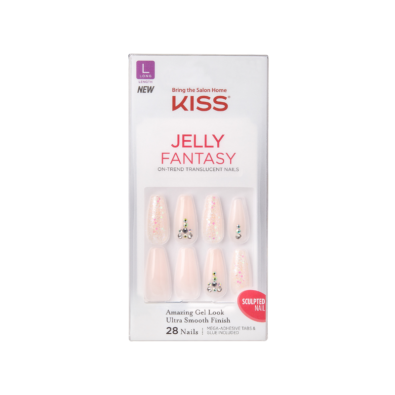 KISS Jelly Fantasy Sculpted Nails FJ02 (Jelly Juice)