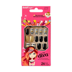 GOLD FINGER Little Diva Kids Nails BLL01