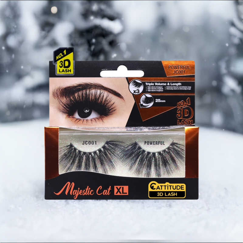 POWERFUL - MAJESTIC CAT 25MM 3D EYELASHES JC