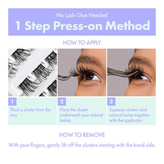 Press & Go Press On Cluster Eyelashes