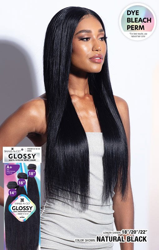 Glossy Straight 100% Human Weaving Hair