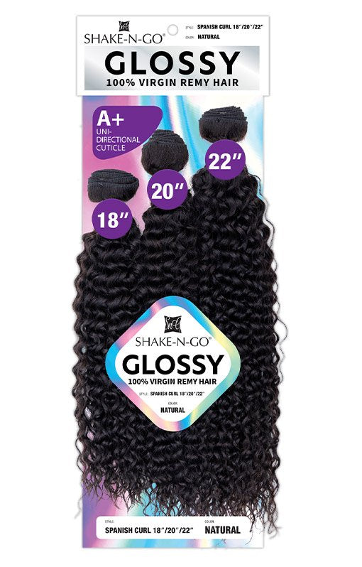 Glossy Spanish Curl 100% Human Weaving Hair