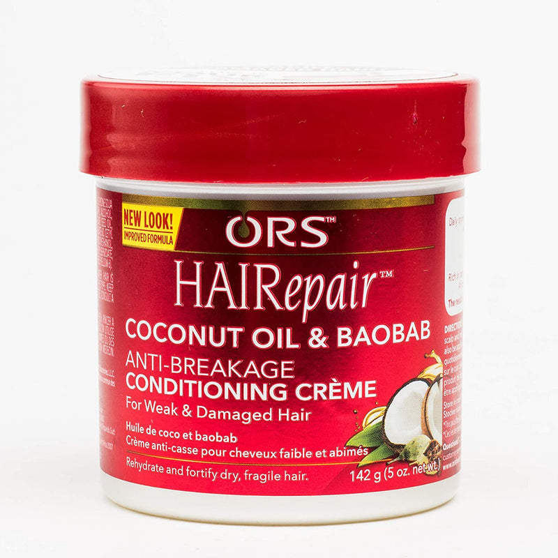 ORS Hair Repair Coconut Oil and Baobab Anti-Breakage Conditioning Creme 8oz.