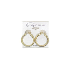 DIVA Aluminium Hoop Earrings GOLD (AH)