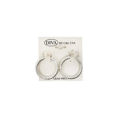 DIVA Aluminium Hoop Earrings SILVER (AH)