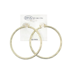 DIVA Aluminium Hoop Earrings GOLD (AH)