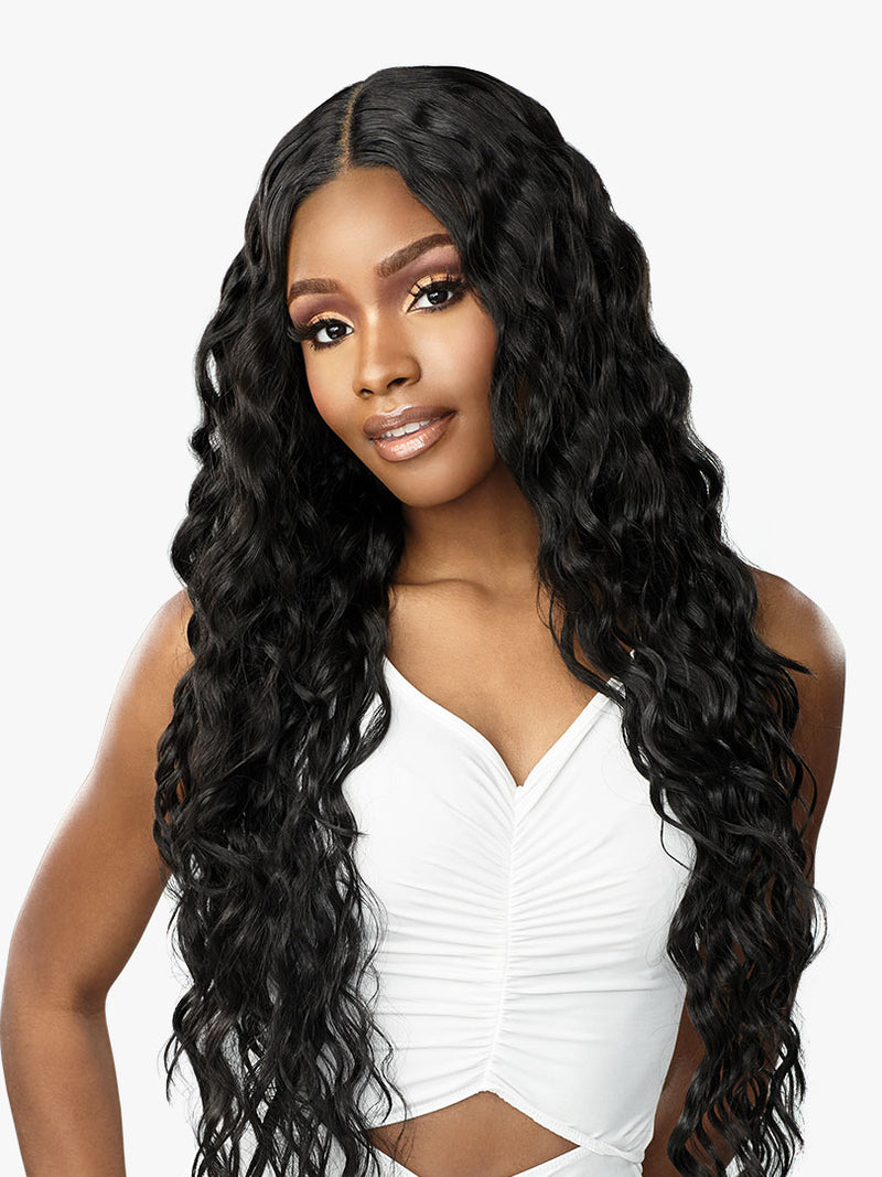 Sensationnel HD Lace Front Wig - LOOSE CURLY 32" / HUMAN HAIR BLEND