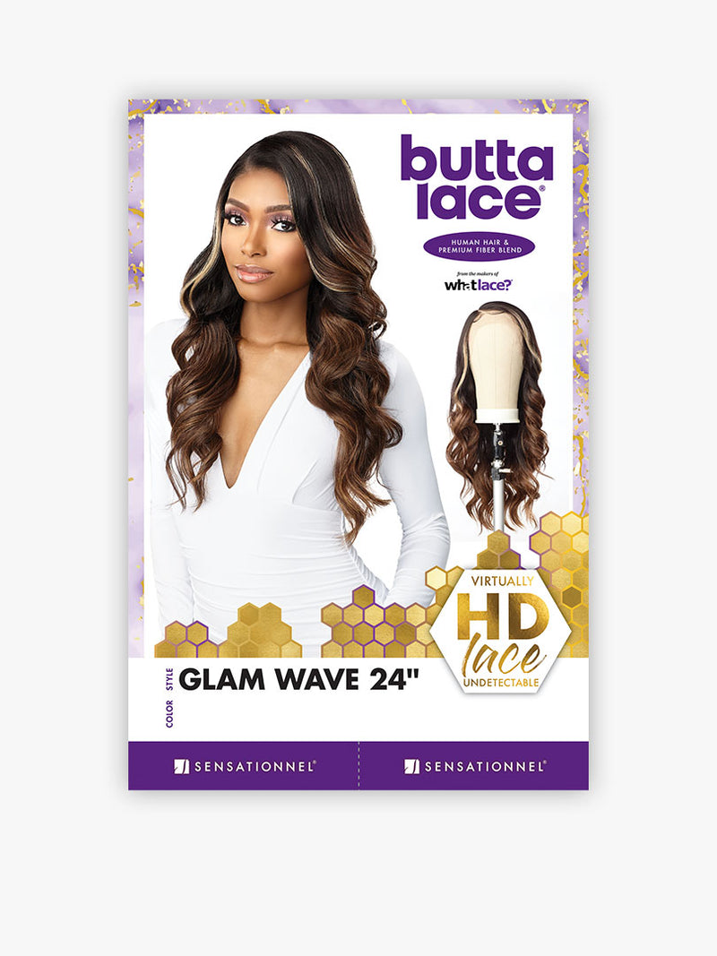 BUTTA LACE HUMAN HAIR BLEND GLAM WAVE 24"