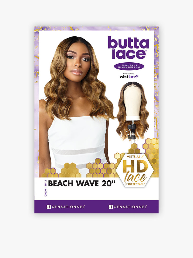 BUTTA LACE HUMAN HAIR BLEND BEACH WAVE 20"