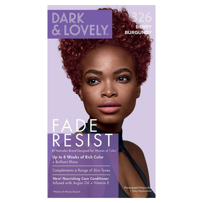 Berry Burgundy #326 - Fade Resist Jet Black Rich Conditioning Color by Dark & Lovely