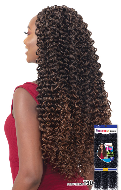 3X VIVA CURL 18" Crochet braid