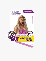 LuluTress Crochet Hair - 3x BOHEMIAN TWIST 20