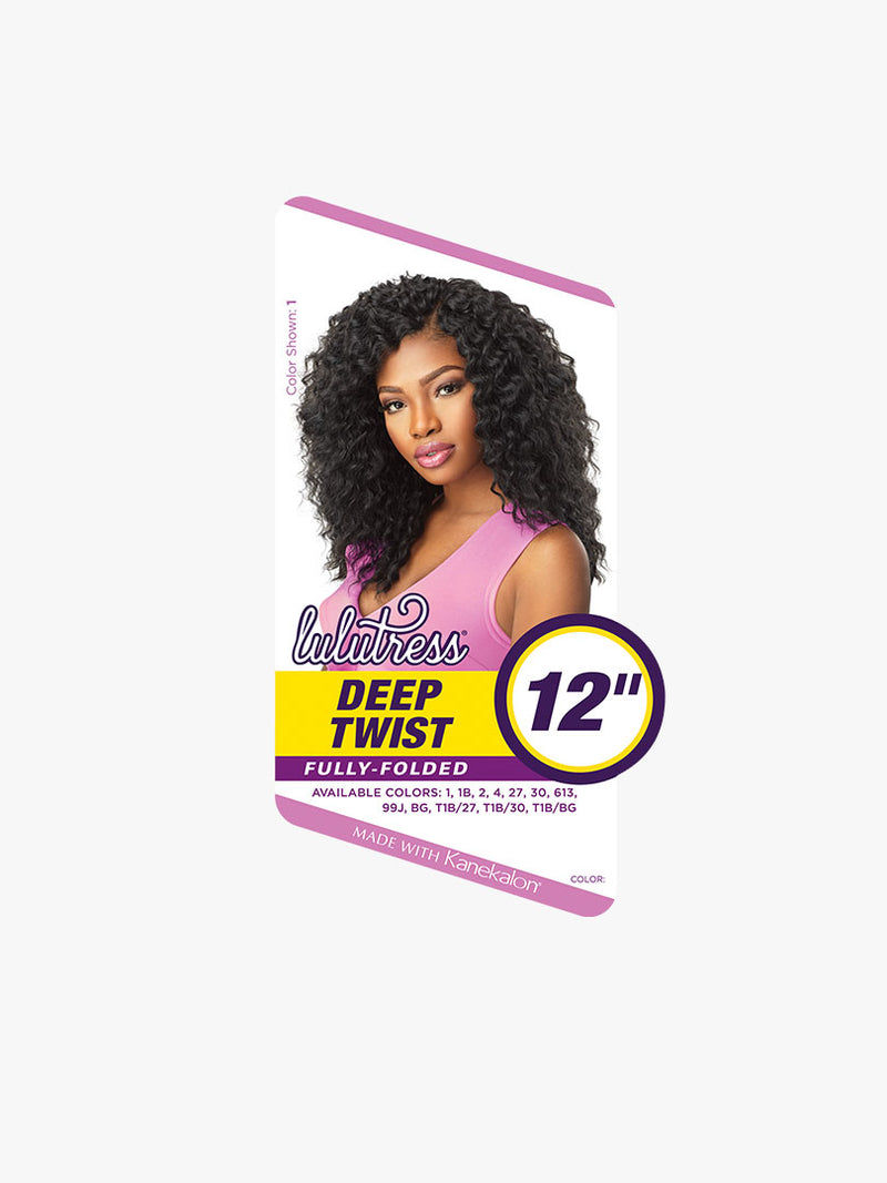 LuluTress Crochet Hair - Deep Twist 12"